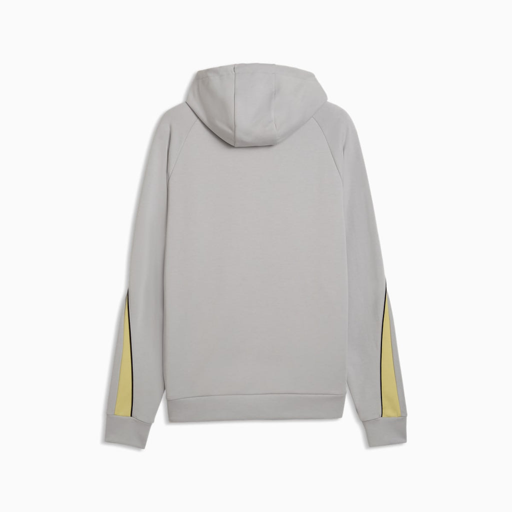 PUMA Sport Colourblocked Hoodie Men - Gray Echo - back on white background