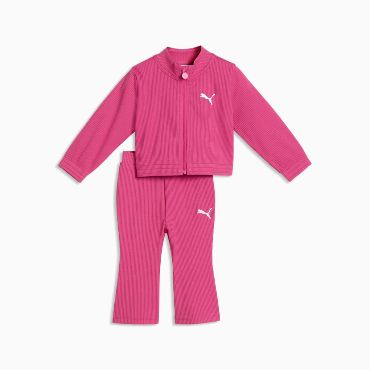 Essentials Elevated Rib Tracksuit Toddlers - Pink Opal - front on white background