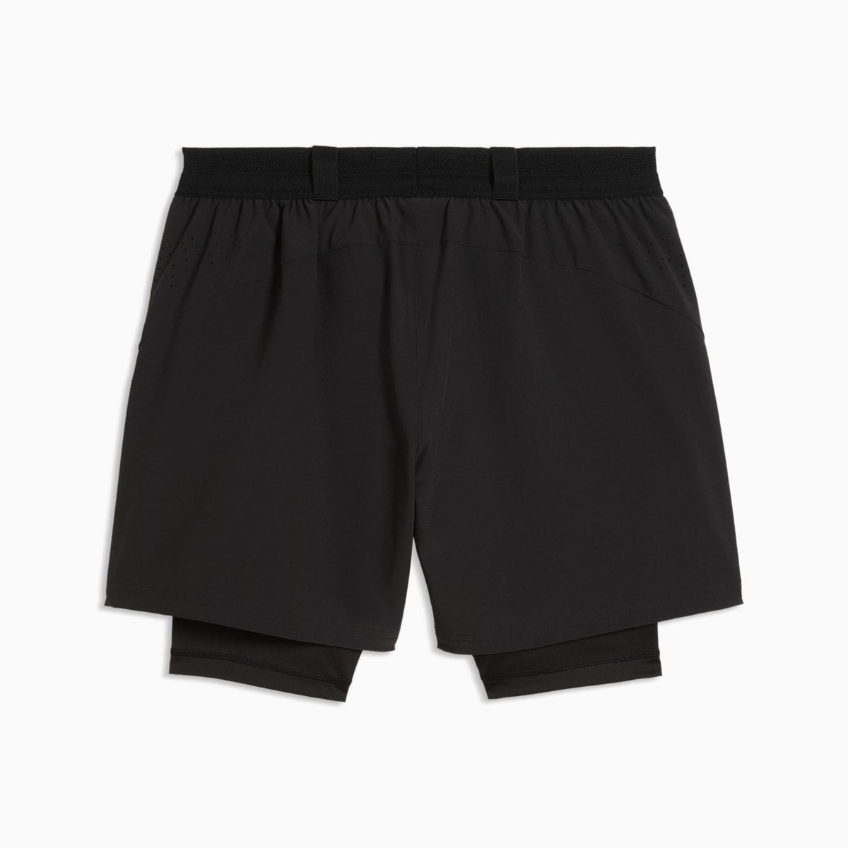 PUMA x HYROX PWRMODE 2-in-1 Shorts Men - PUMA Black - back on white background