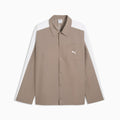 T7 Relaxed Overshirt Men - Mouse Gray - front on white background