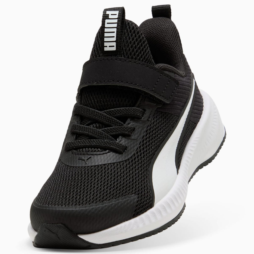 PUMA Flyer 4 Running Shoes Kids - PUMA Black-PUMA White - Back / Heel View