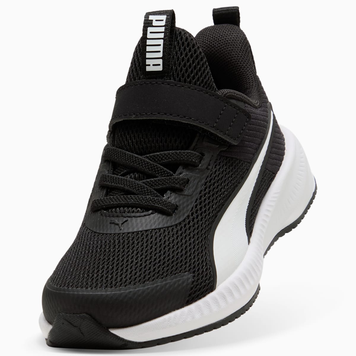 PUMA Flyer 4 Running Shoes Kids - PUMA Black-PUMA White - Back / Heel View