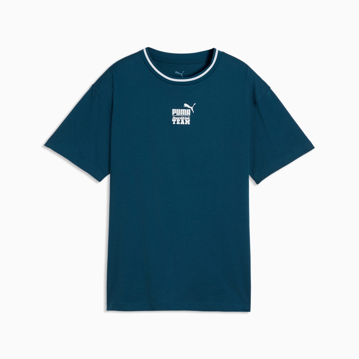 MID 90s Relaxed Back Graphic Tee Youth - Midnight Petrol - front on white background