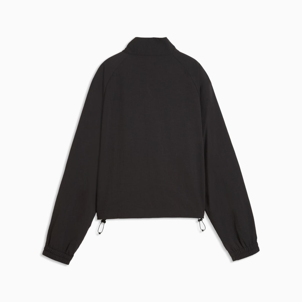 PUMATECH SENSE Women's Relaxed Jacket - PUMA Black - back on white background