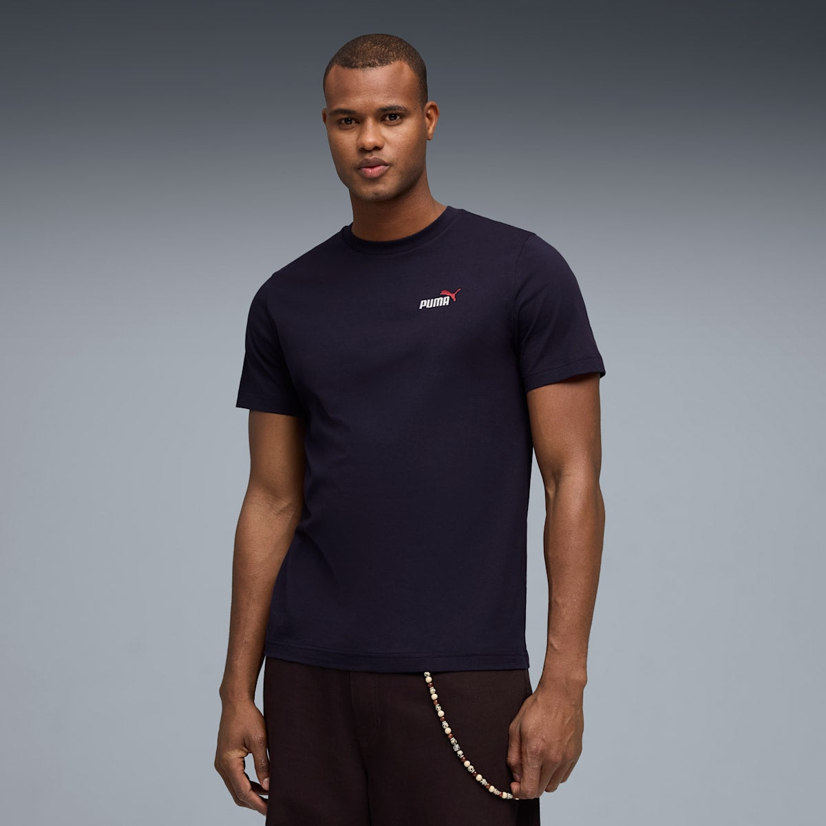 Essentials 2 Color Small No. 1 Logo Tee Men - New Navy image 4