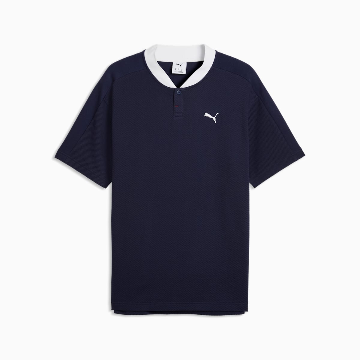 PUMA Class Relaxed Polo Men - PUMA Navy - front on white background