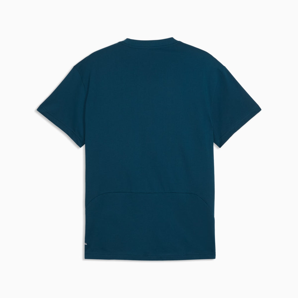 PUMATECH Pocket Tee Men - Midnight Petrol - back on white background