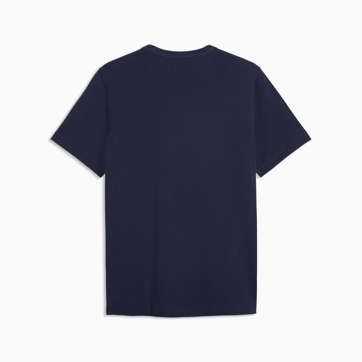 Essentials Elevated Tee Men - PUMA Navy - back on white background