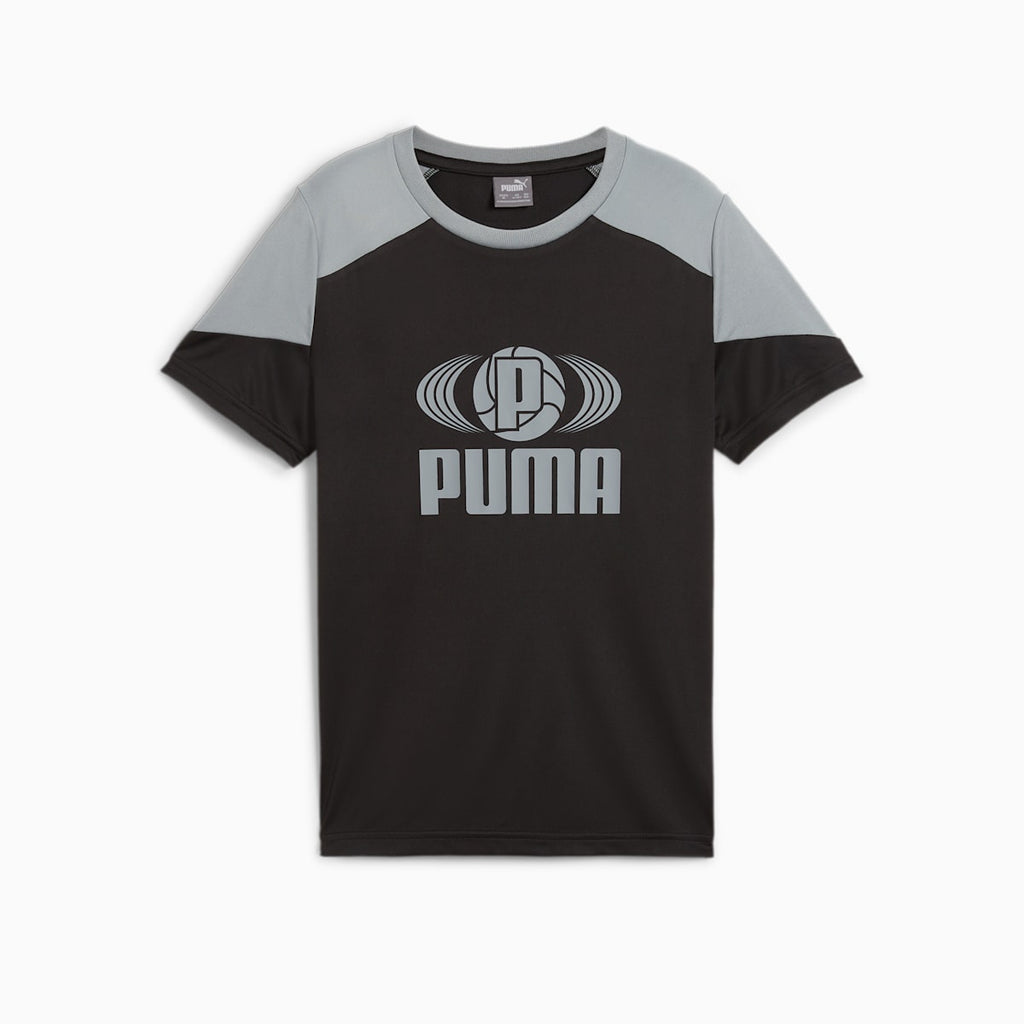 ACTIVE SPORTS Poly Tee B Black front view