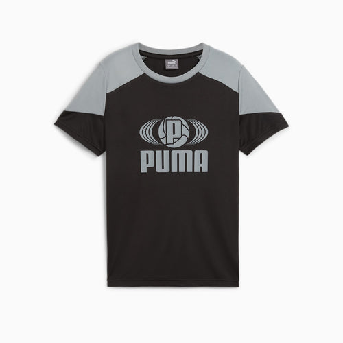 ACTIVE SPORTS Poly Tee B Black front view