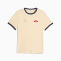 FUTURE.PUMA.ARCHIVE Ringer Tee Unisex - Buttercream - front on white background