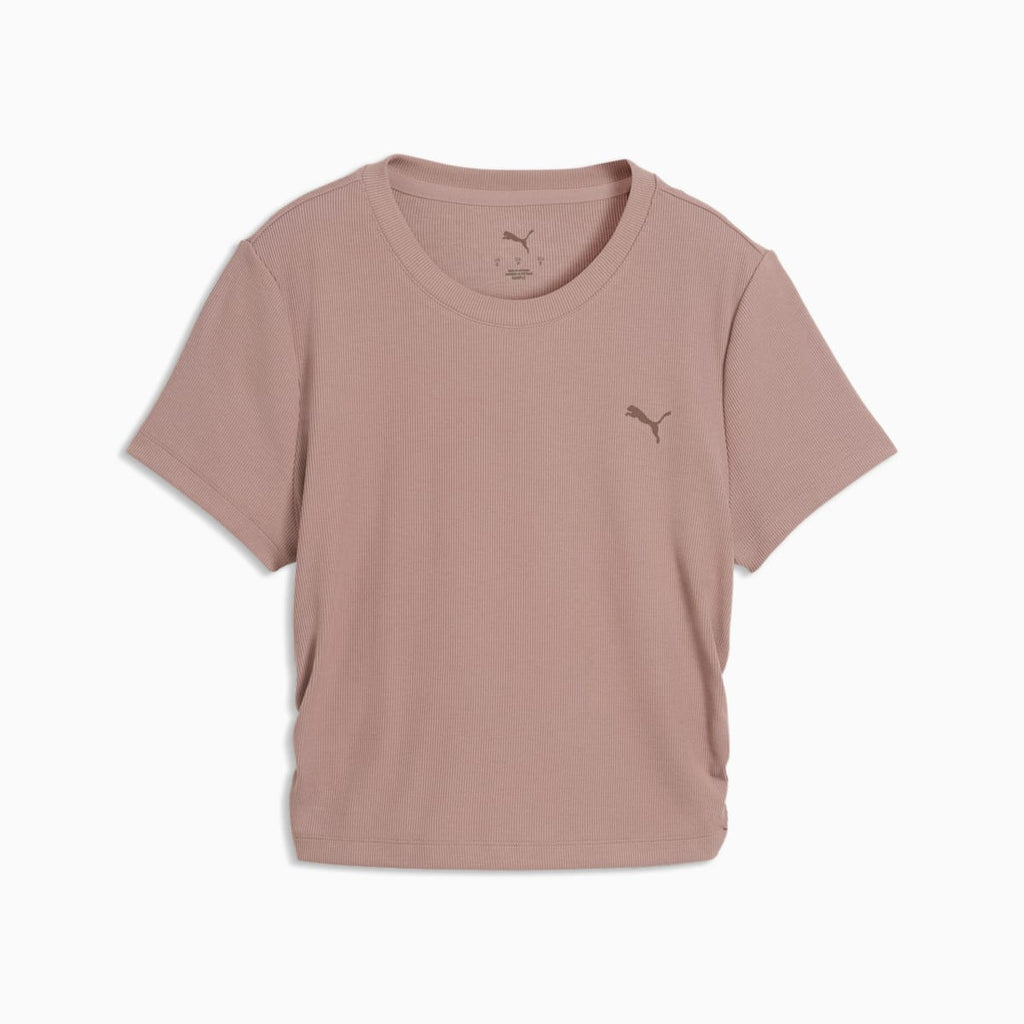 CLOUDSPUN Rib Tee Women - Sandstone front view