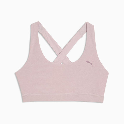 Cloudspun Ultra Soft Women's Mid Impact Sports Bra - Misty Pink Heather - front on white background