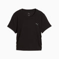 CLOUDSPUN Rib Tee Women - PUMA Black front view