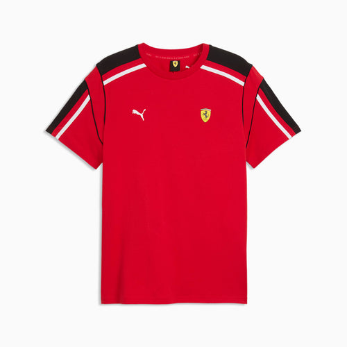 Ferrari MT7 Tee Men - Rosso Corsa - front on white background
