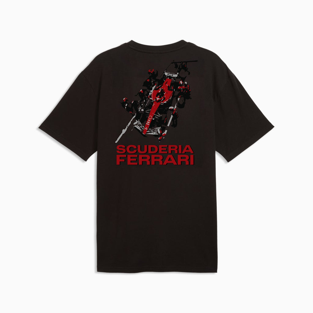 Camiseta Graphic Ferrari Masculina - PUMA Black - back on white background