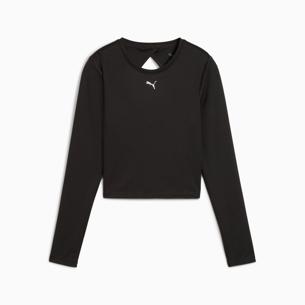 W GREEN TERRAINS LONG SLEEVE PUMA Black front view