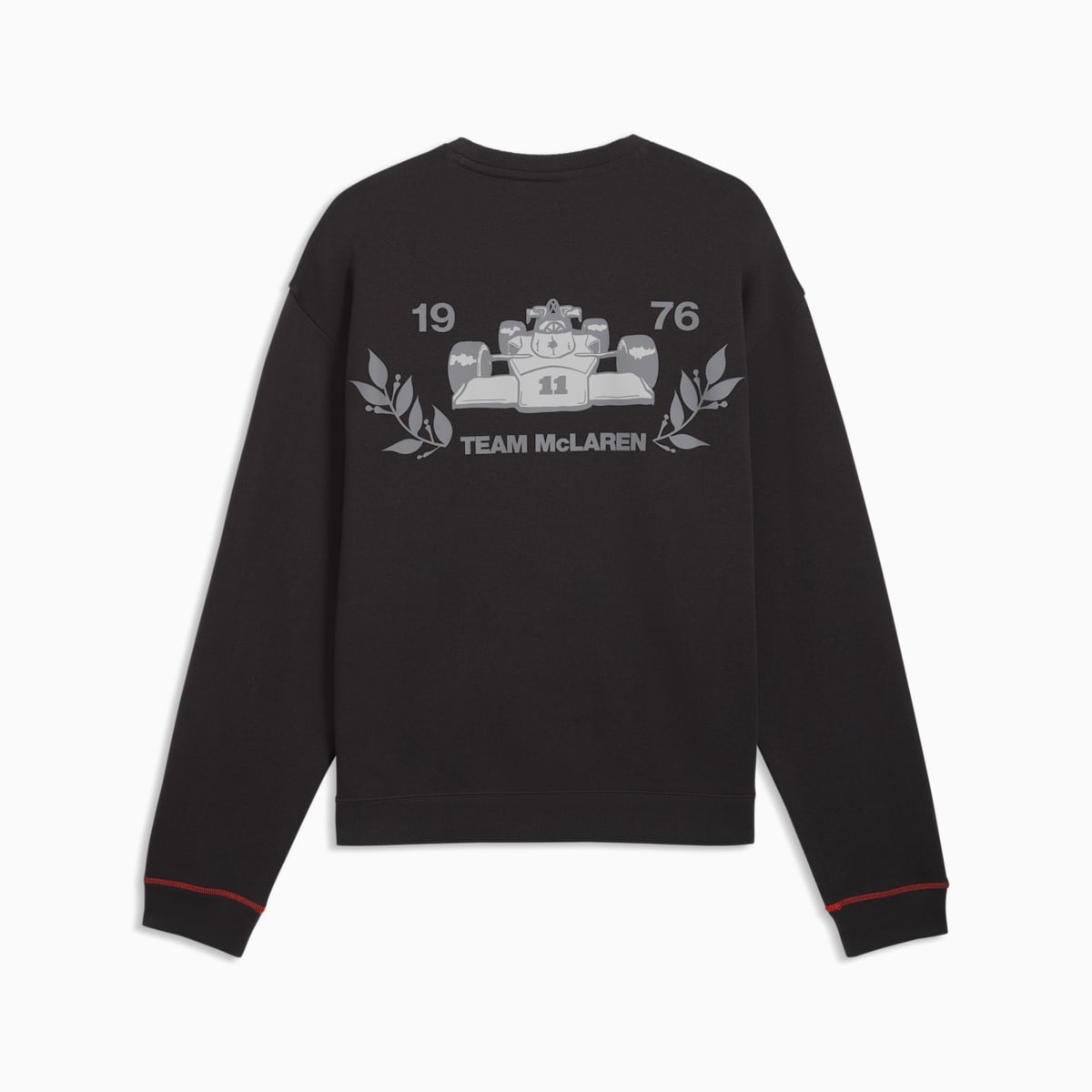 McLAREN RACING Crew Sweatshirt - Titan Black - back on white background