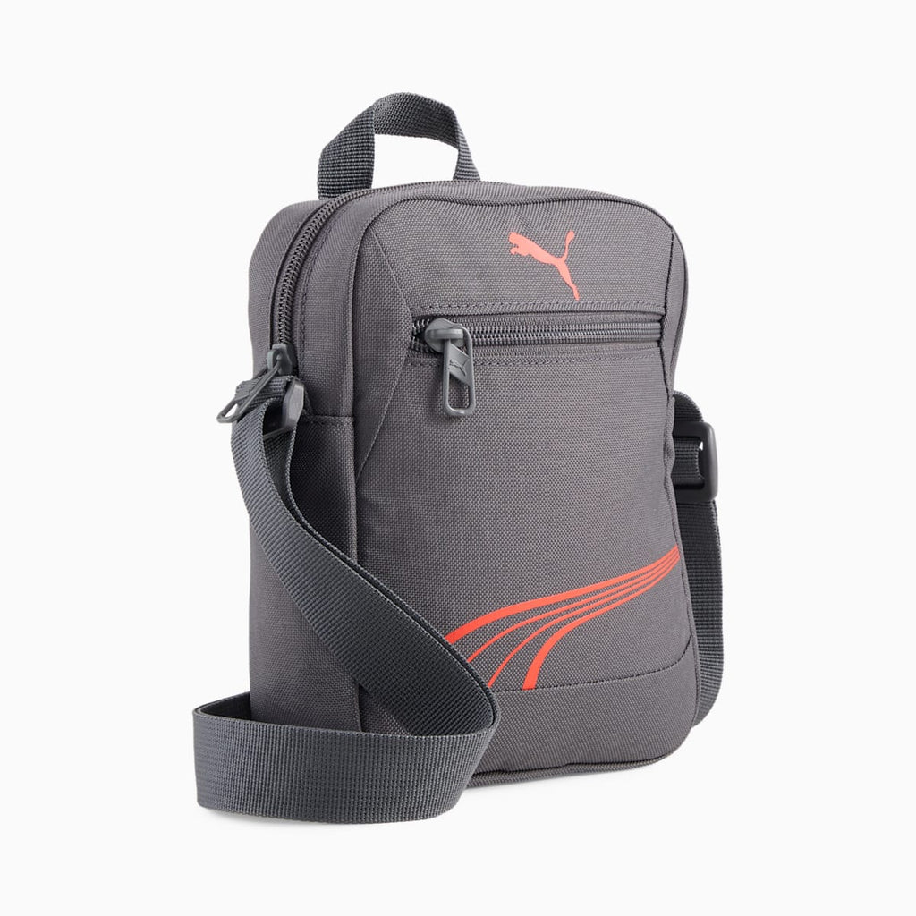 PUMA FUNDAMENTAL Portable 2L Shoulder Bag - Moody Gray - Front view