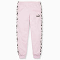 ESS+ PUMA MATES Sweatpants TR Pearl Pink front view