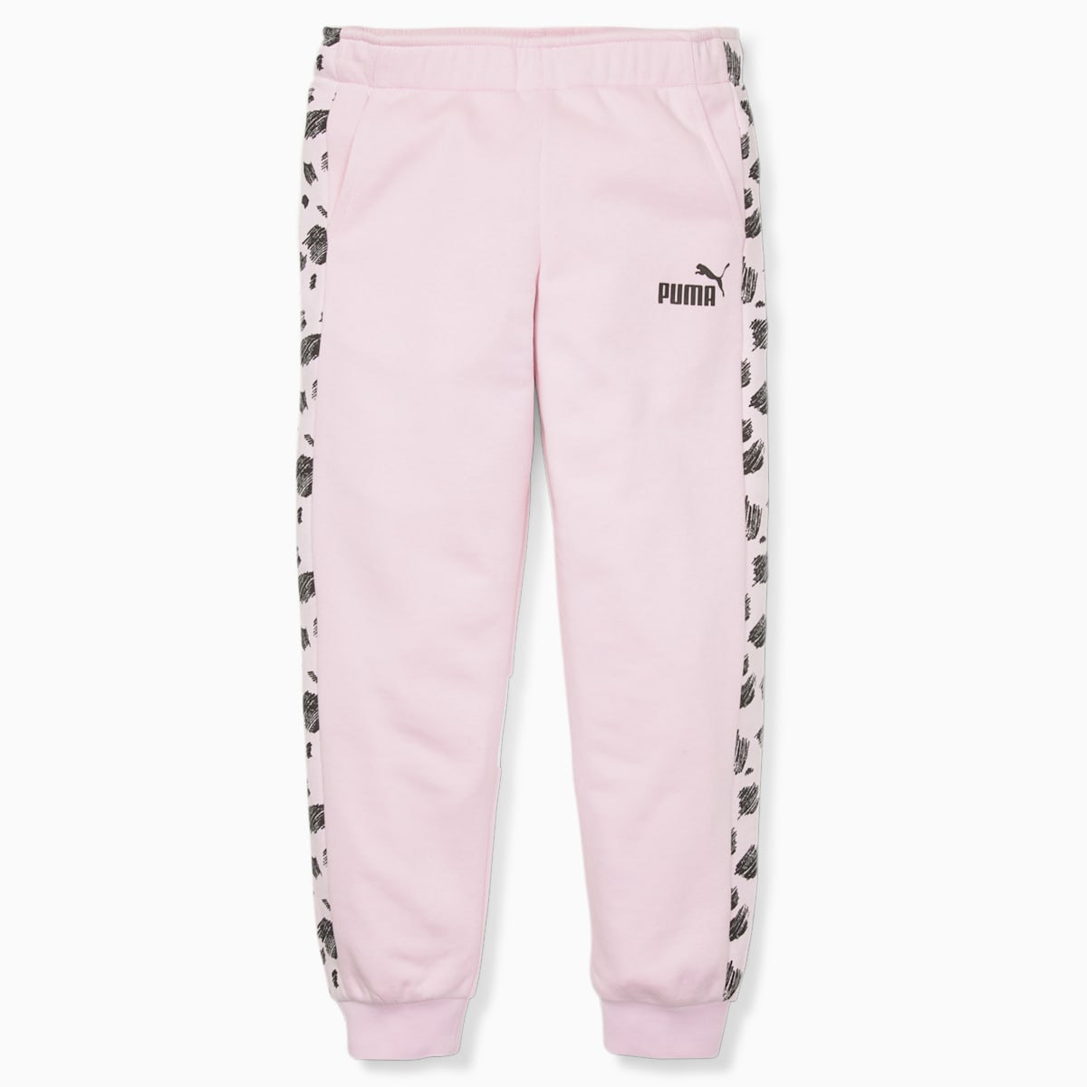 ESS+ PUMA MATES Sweatpants TR Pearl Pink front view