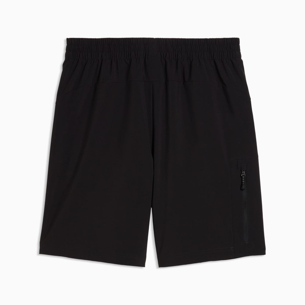 PUMATECH Men's 4-Way Stretch Cargo Shorts - PUMA Black - back on white background