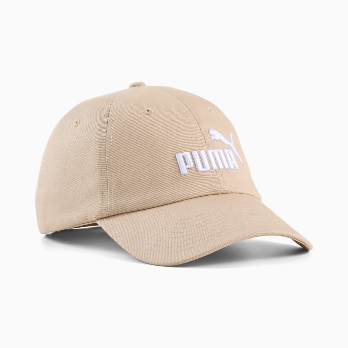PUMA ESS No. 1 Logo Baseball Cap - Birch - Front view