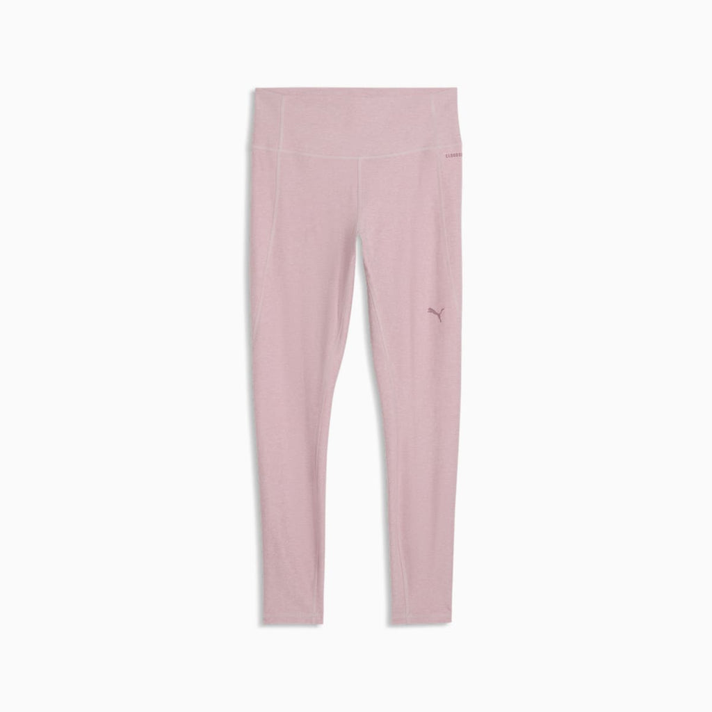 Cloudspun Ultra Soft Women's High-Waist, Full Length Training Tights - Misty Pink Heather - front on white background