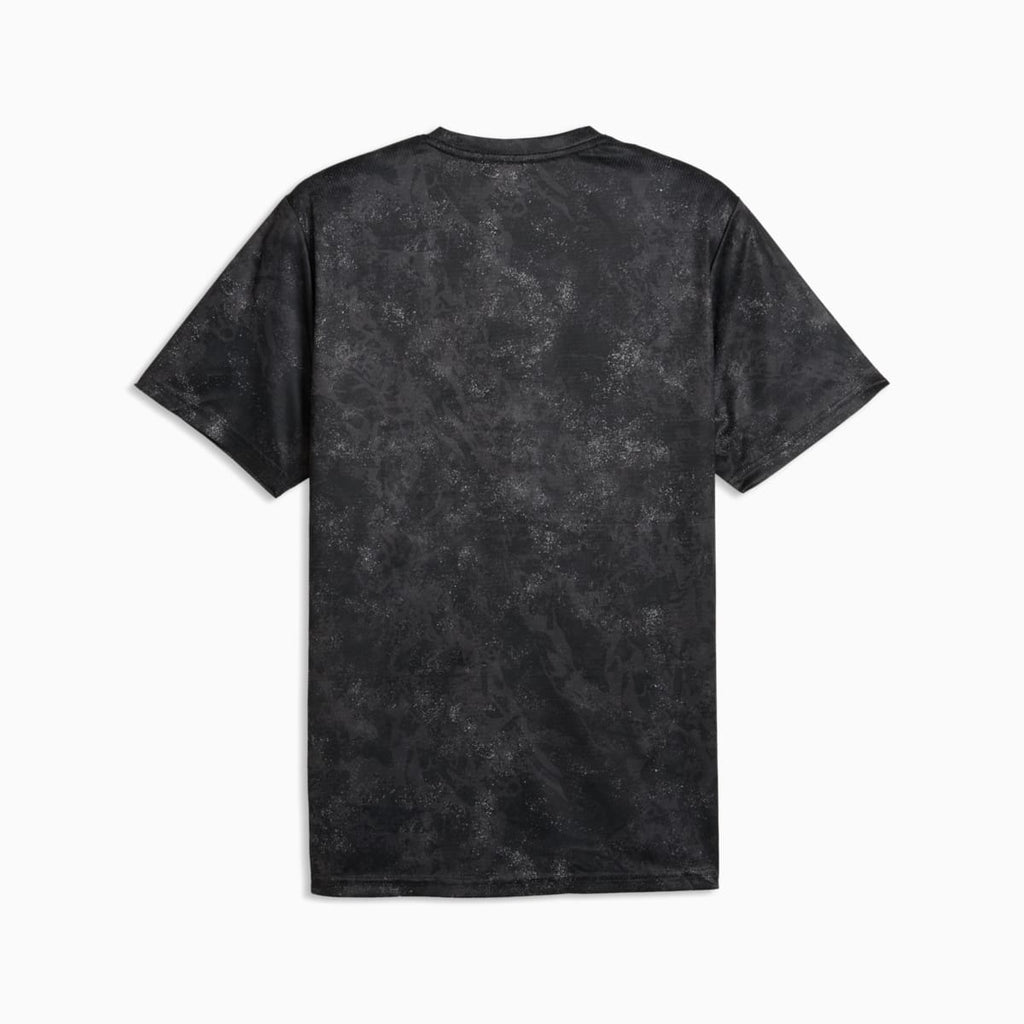 Train All Day Essentials Printed Tee Men - PUMA Black - back on white background