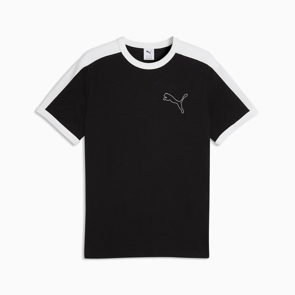 T7 Love Of The Cat Ringer Tee Men - PUMA Black - front on white background