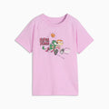 PUMA Kids Graphic Tee - Mauve Glow - front on white background