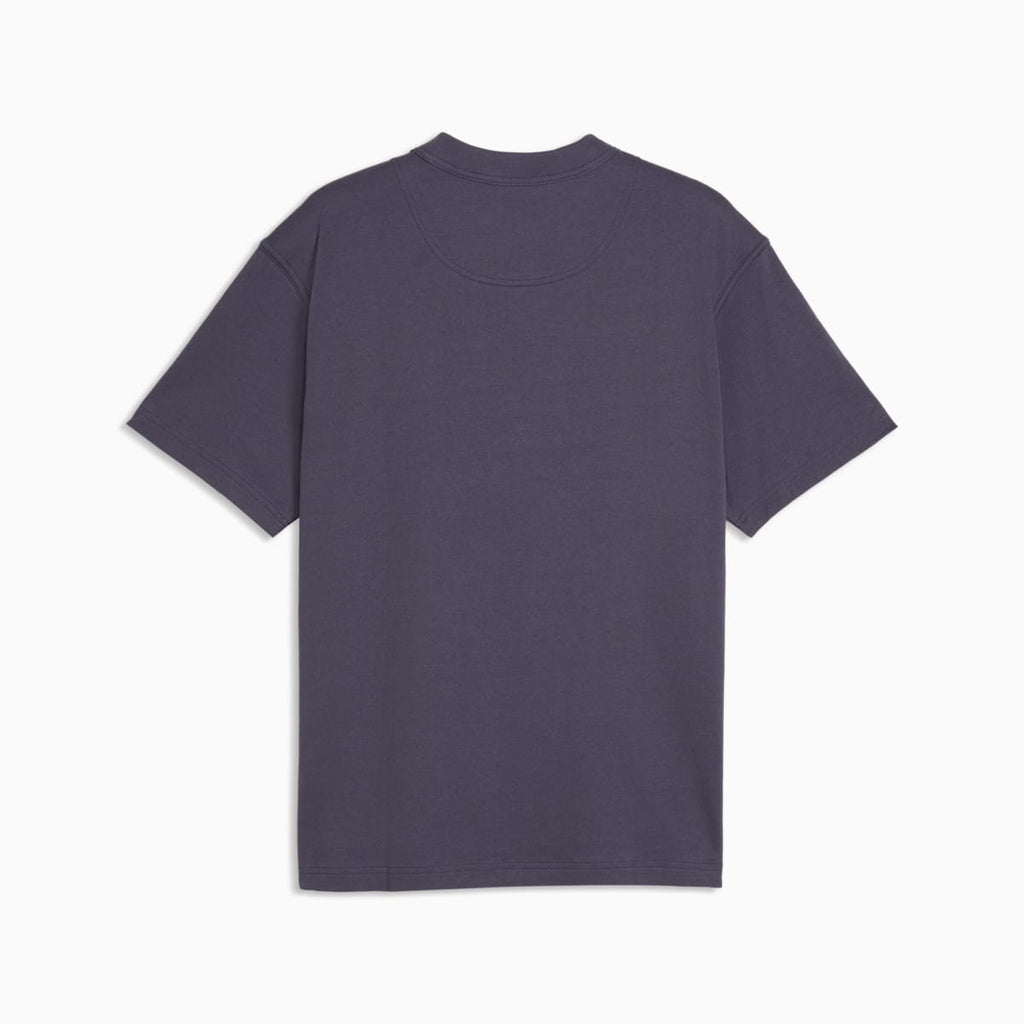 Essentials Elevated No.1 Relaxed Tee Men - Inky Depths - back on white background