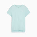 RUN FAVORITE Heather Short-Sleeve Tee Women - Nitro Blue front view