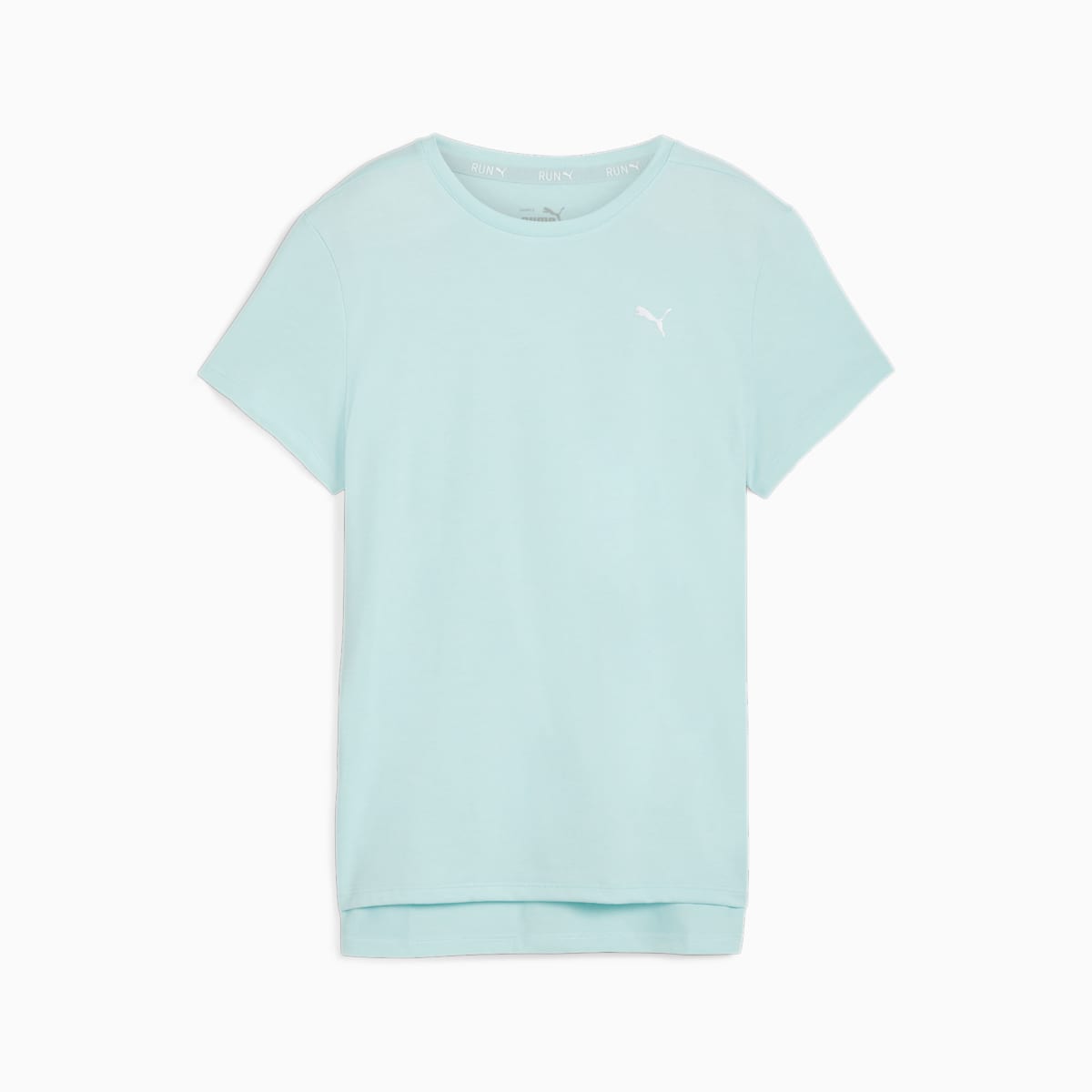 RUN FAVORITE Heather Short-Sleeve Tee Women - Nitro Blue front view