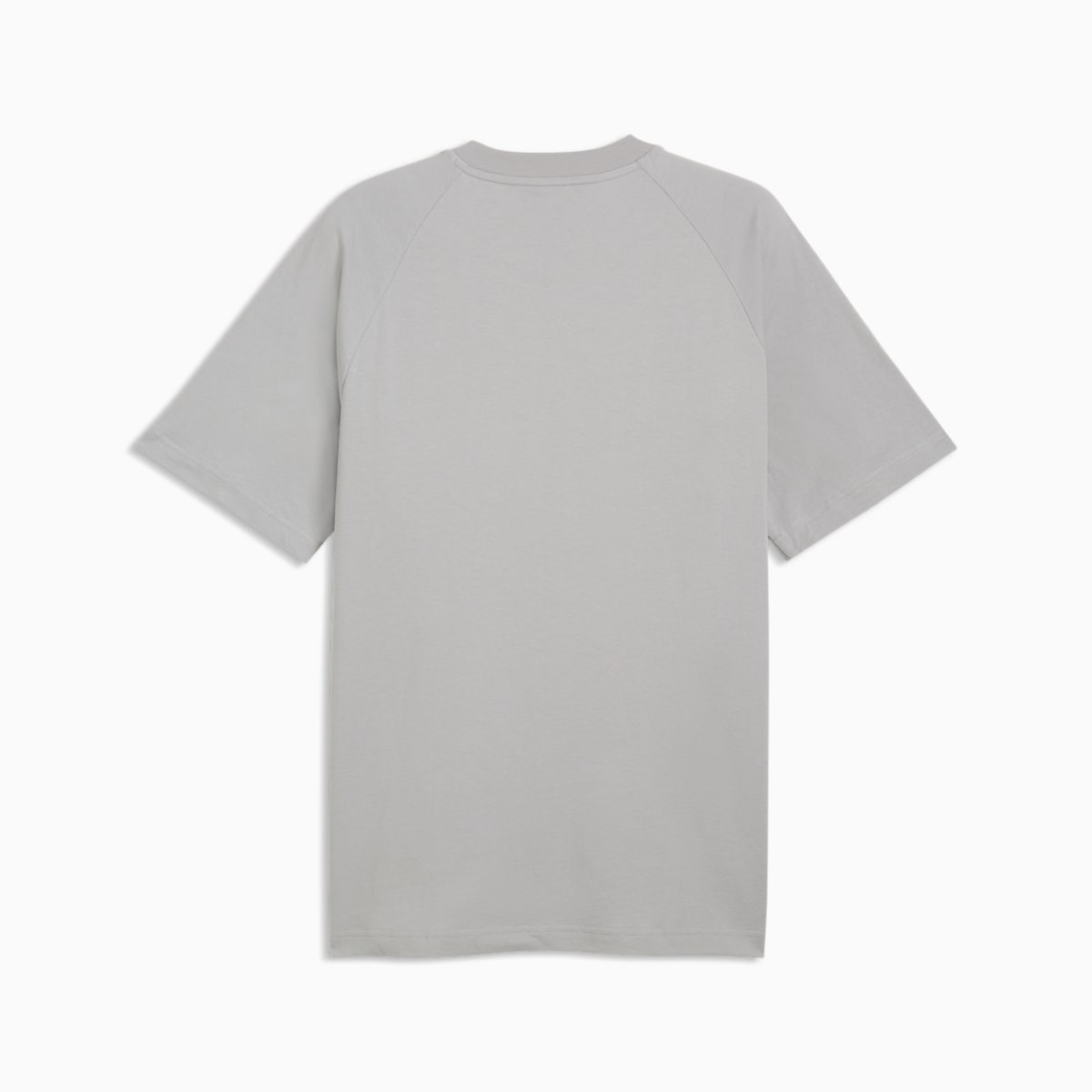 PUMA Sport Relaxed Colourblocked Tee Men - Gray Echo - back on white background
