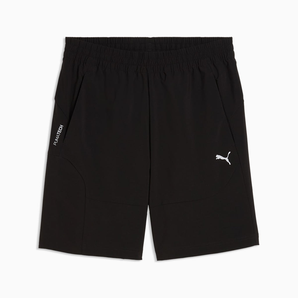 PUMATECH Men's 4-Way Stretch Cargo Shorts - PUMA Black - front on white background