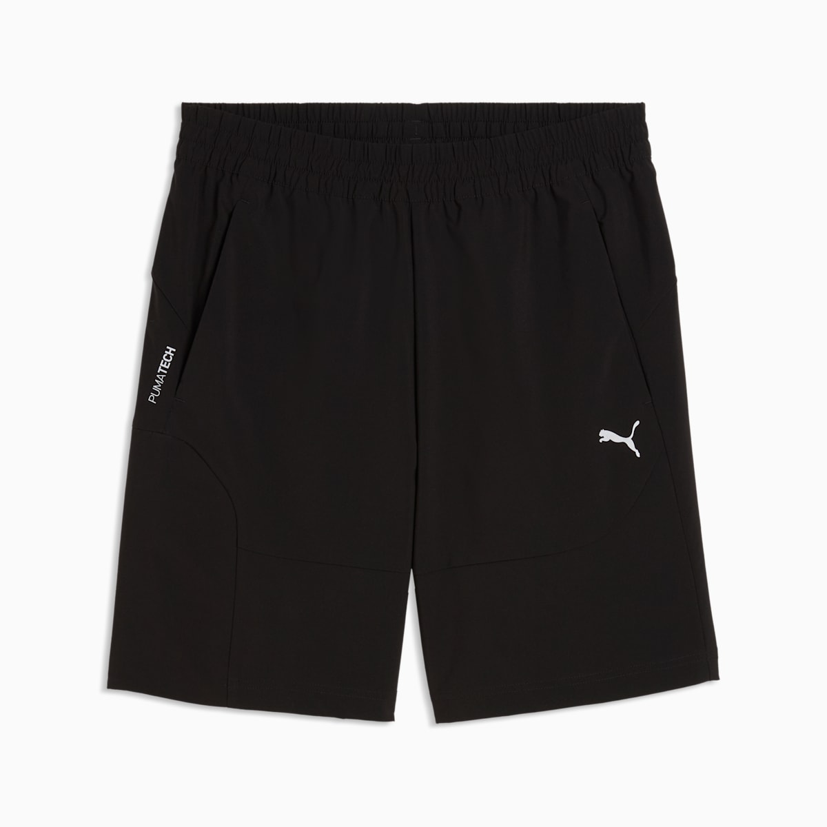 PUMATECH Men's 4-Way Stretch Cargo Shorts - PUMA Black - front on white background