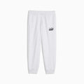 PUMA Kids Track Pants - White Glow Heather - front on white background