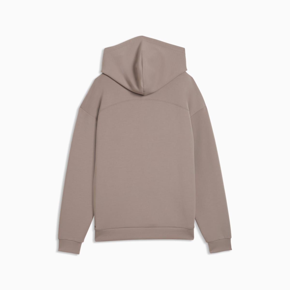 PUMA Women's Clothing Training, HOODIE - Mouse Gray - back on white background