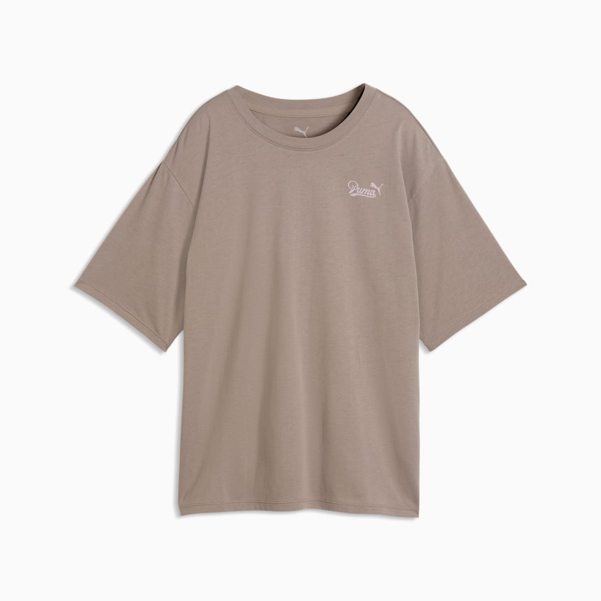 PUMA Women's Training T-Shirt - Mouse Gray - front on white background