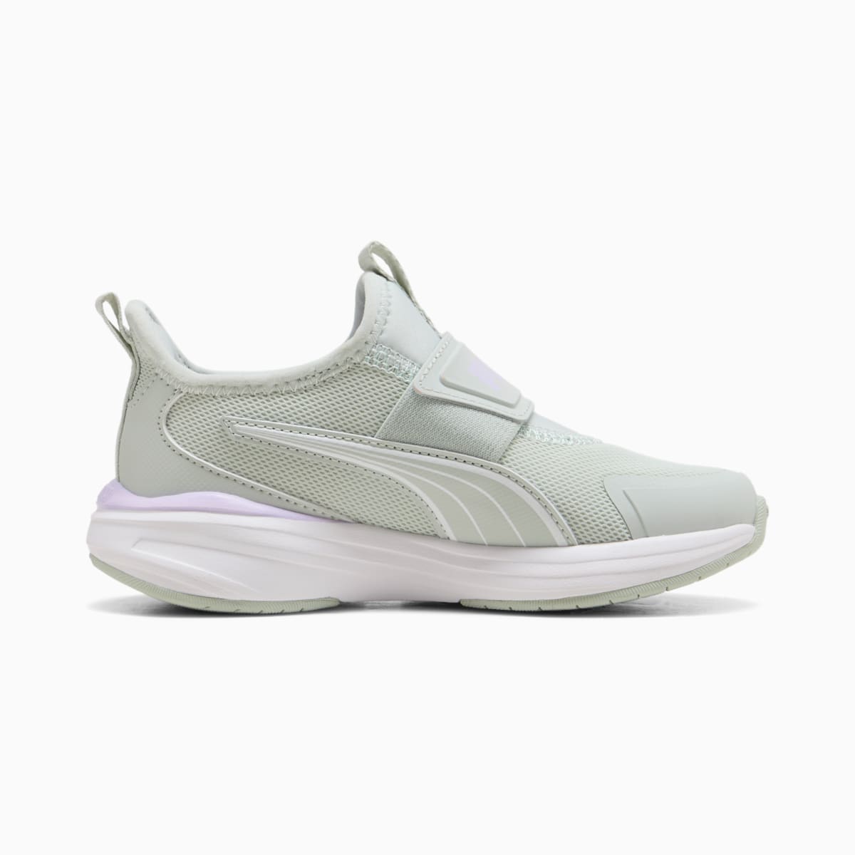 PUMA Kruz PROFOAM 2 SLIPTECH Running Shoes Kids - Créme De Mint-PUMA White-Light Lavender - Front / Top View