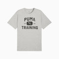 Graphics Train Logo Relaxed Tee Men - Light Gray Heather front view