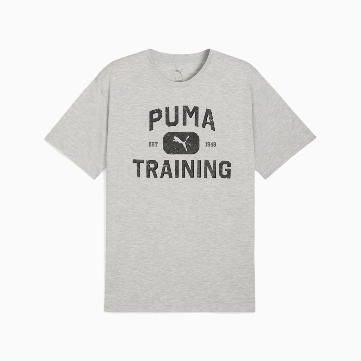 Graphics Train Logo Relaxed Tee Men - Light Gray Heather front view