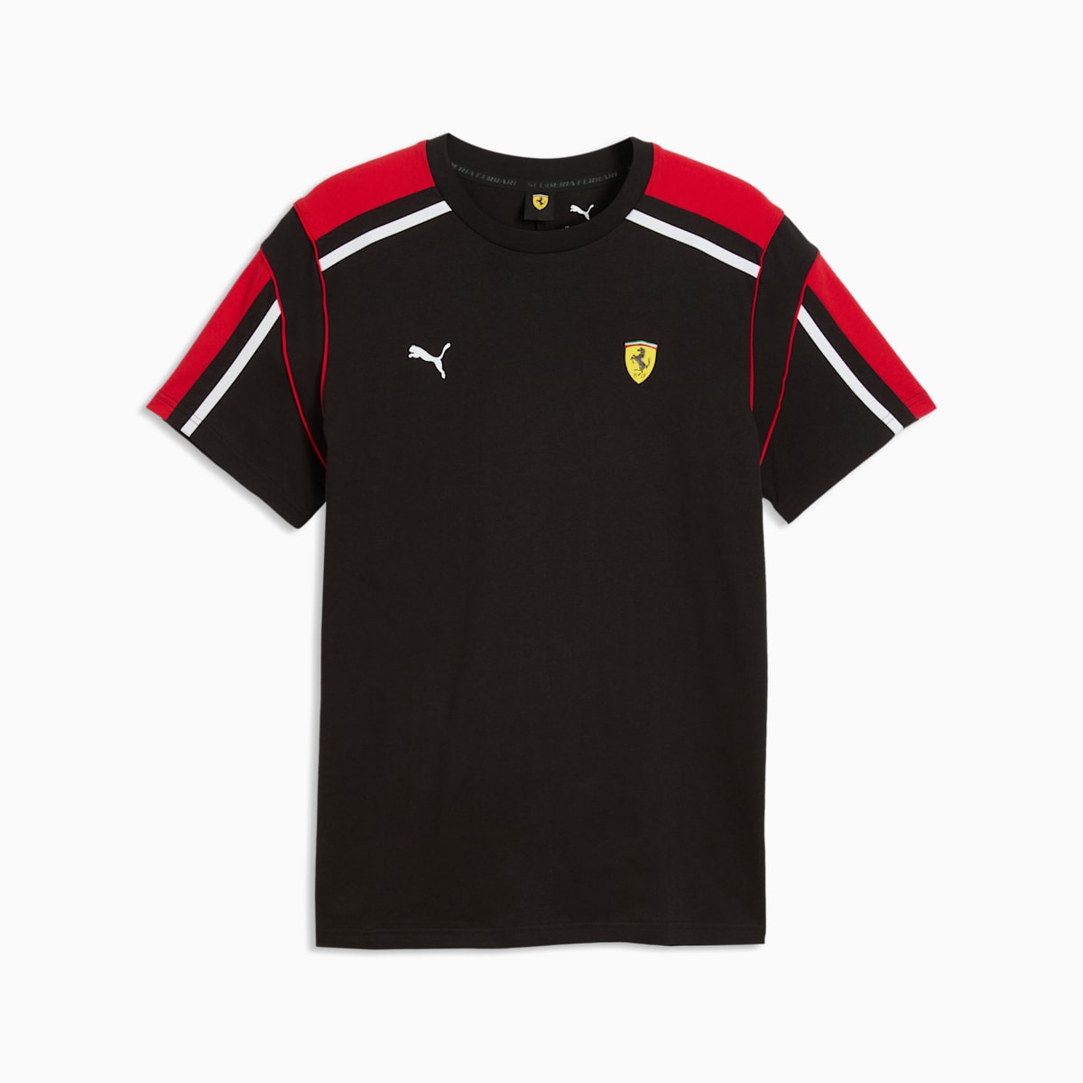 Ferrari MT7 Tee Men - PUMA Black - front on white background