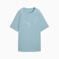 EVOSTRIPE Relaxed Graphic Tee Women - Seafoam front view