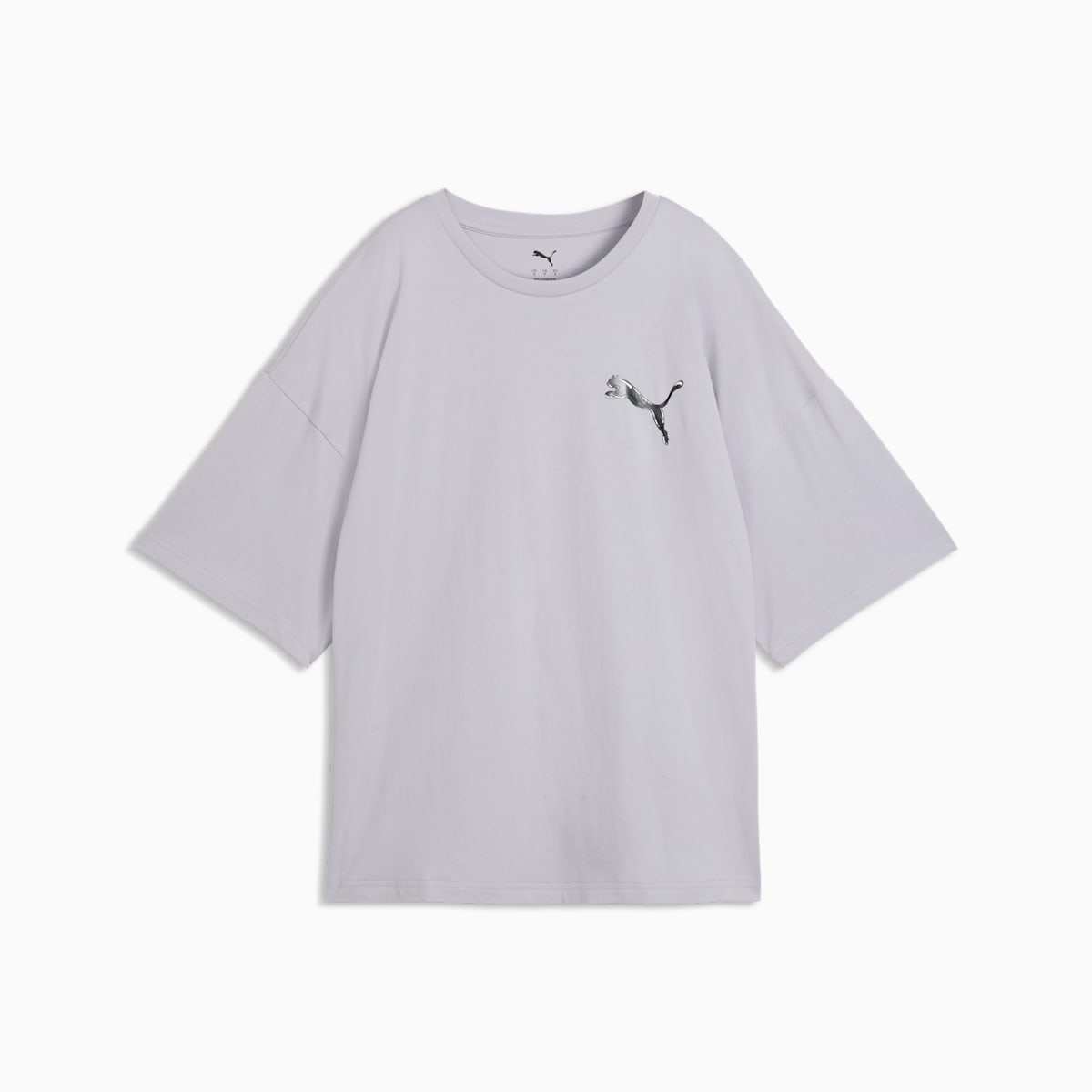 Graphics Bubble Oversized Tee Women - Vibrant Silver front view