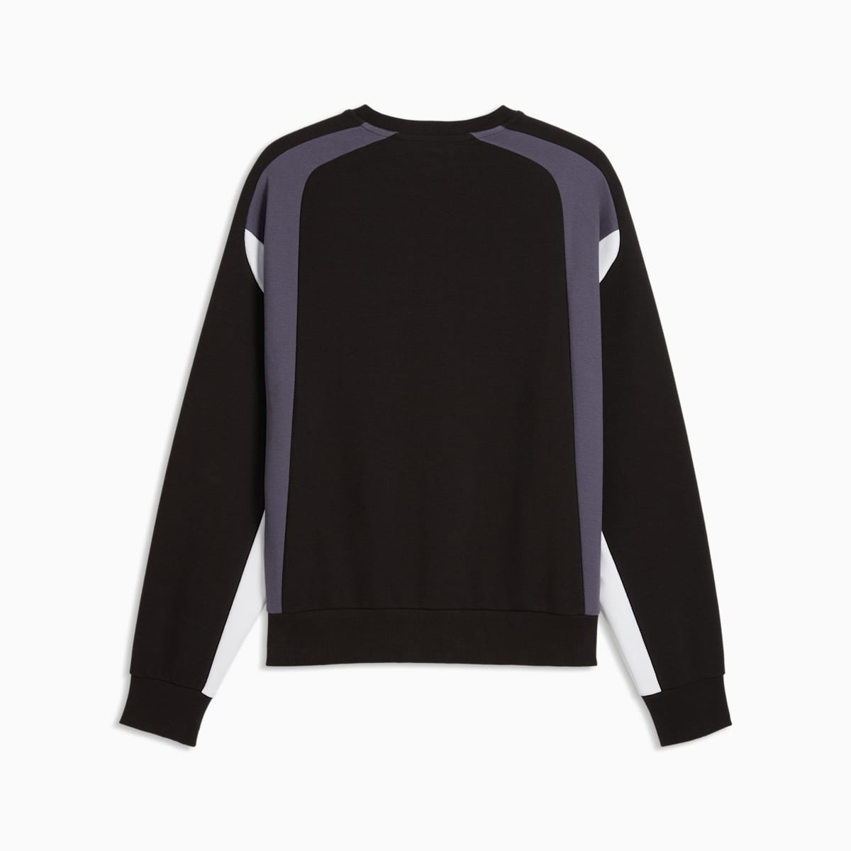 FUTURE.PUMA.ARCHIVE Relaxed Moto Crew Sweatshirt Unisex - PUMA Black - back on white background