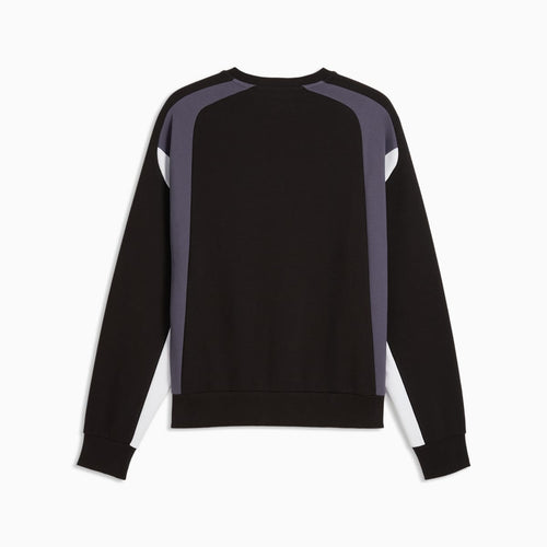 FUTURE.PUMA.ARCHIVE Relaxed Moto Crew Sweatshirt Unisex - PUMA Black - back on white background