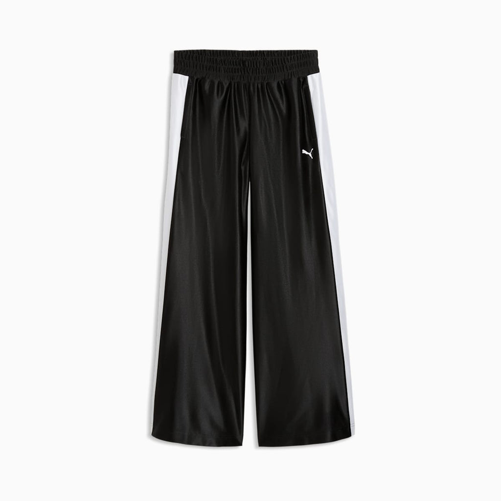 FUTURE.PUMA.ARCHIVE T7 Mid-Rise Track Pants Women - PUMA Black front view