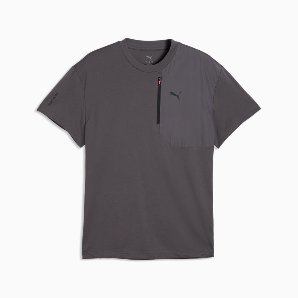 PUMATECH Pocket Tee Men - Moody Gray - front on white background